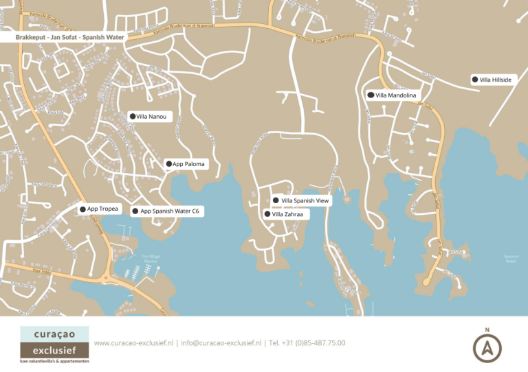 Accommodaties Jan Thiel & Overige Kaart